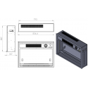 HBL3000LT Heatbox Elektirikli Fanlı Şömine 3000 wat (126x34x87) Bluetooth Ses Efektli