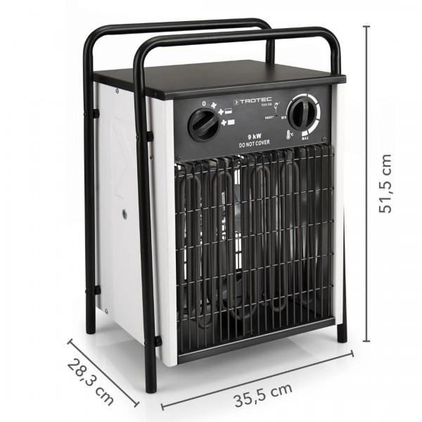  Fanlı Elektrikli Isıtıcı Trotec TDS 50   Trifaze 9 KW