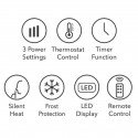Trotec TRH 26 E Yağlı Radyatör 2500 W 11 Dilim Kumandalı