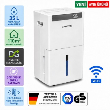 Trotec TTK-I 110 E WiFi HEPA Nem Alma Cihazı Trotec TTK-I 110 E WiFi HEPA Nem Alma Cihazı