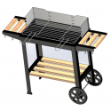 WETTERSTEIN Tekerlekli Mangal, Ahşap Sehpalı/Raflı ,Barbekü S MODEL WETTERSTEIN Tekerlekli Mangal, Ahşap Sehpalı/Raflı ,Barbekü S MODEL