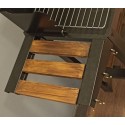 WETTERSTEIN Tekerlekli Mangal, Ahşap Sehpalı/Raflı ,Barbekü S MODEL WETTERSTEIN Tekerlekli Mangal, Ahşap Sehpalı/Raflı ,Barbekü S MODEL