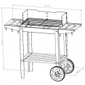 WETTERSTEIN Tekerlekli Mangal, Ahşap Sehpalı/Raflı ,Barbekü S MODEL WETTERSTEIN Tekerlekli Mangal, Ahşap Sehpalı/Raflı ,Barbekü S MODEL