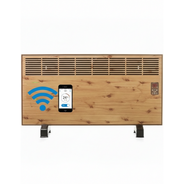 ivigo ısıtıcı EPK4590E25AW ivigo Elektrikli Panel Konvektör Isıtıcı Dijital 2500 Watt Ahşap WİFİLİ