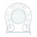 Panalı Ferforje Masa Sandalye Seti White Panalı Ferforje Masa Sandalye Seti White